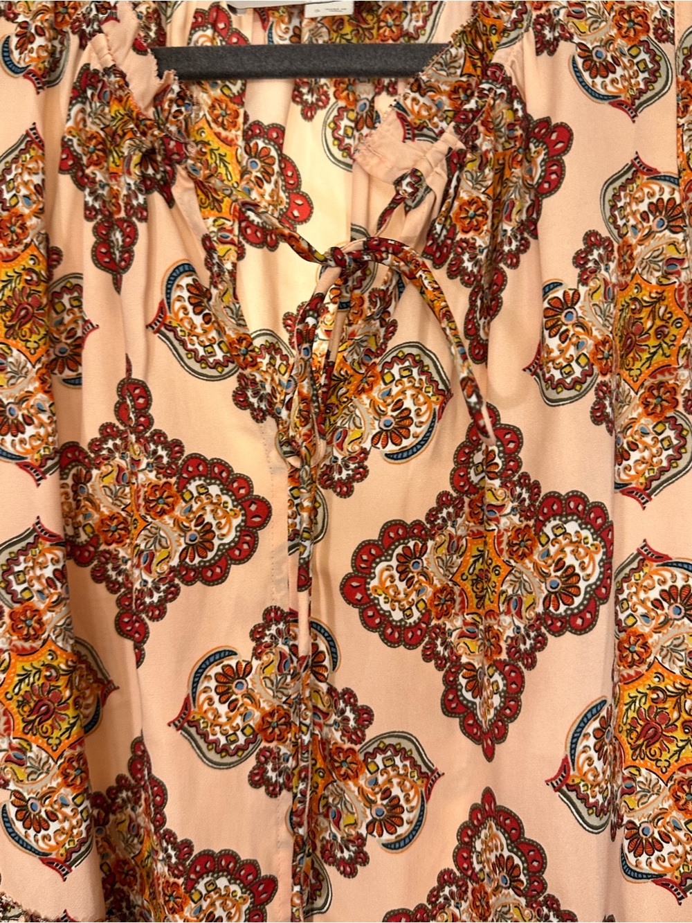 LOFT Pink Paisley-Print Peplum Camisole - Picture 6 of 6